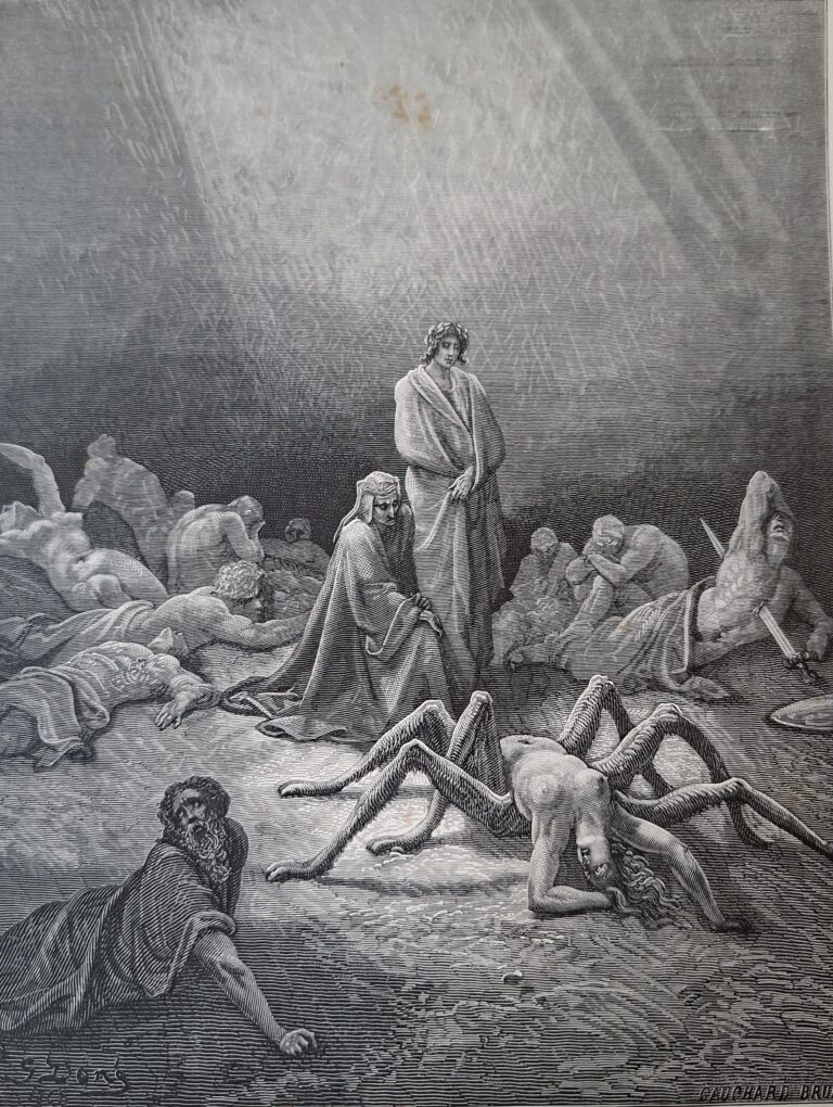 Lire la suite à propos de l’article Dante et Virgile devant l’image d’Arachnée